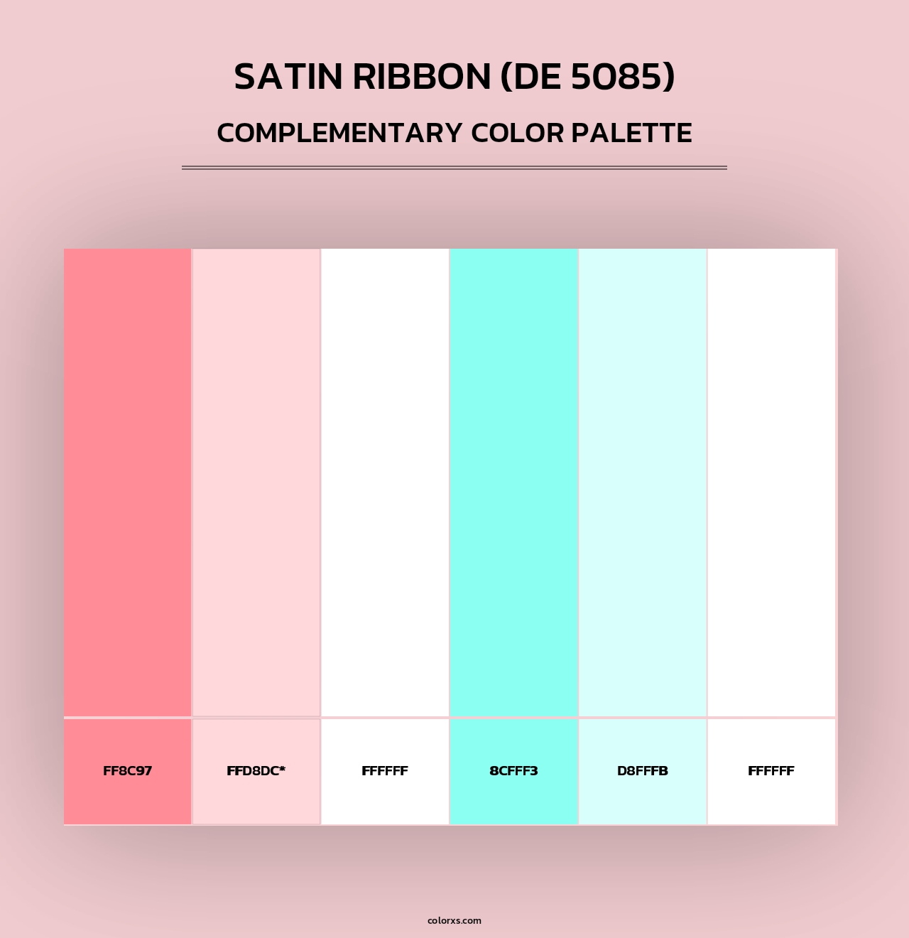 Satin Ribbon (DE 5085) - Complementary Color Palette