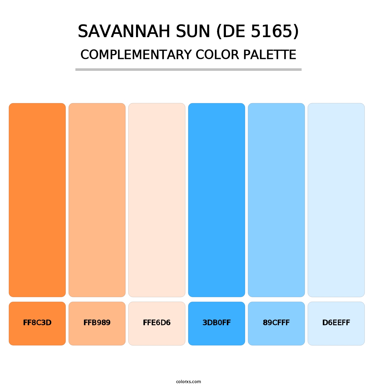 Savannah Sun (DE 5165) - Complementary Color Palette