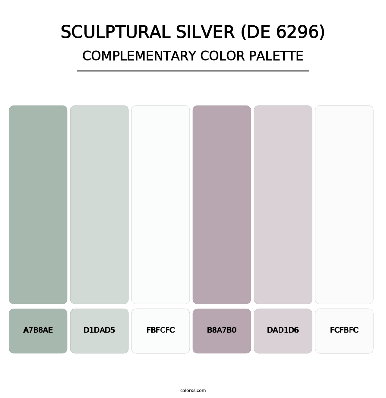 Sculptural Silver (DE 6296) - Complementary Color Palette