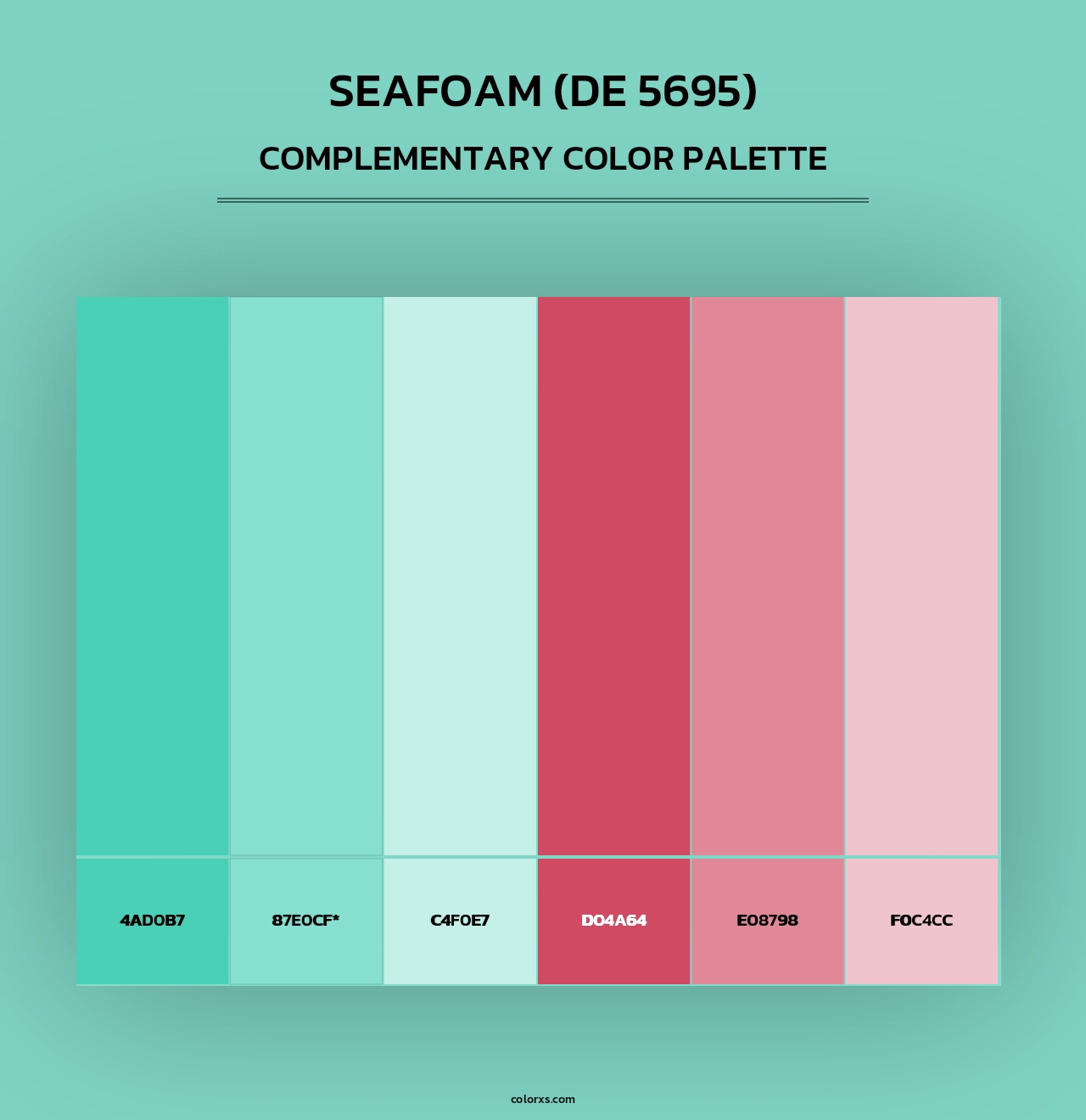 Seafoam (DE 5695) - Complementary Color Palette