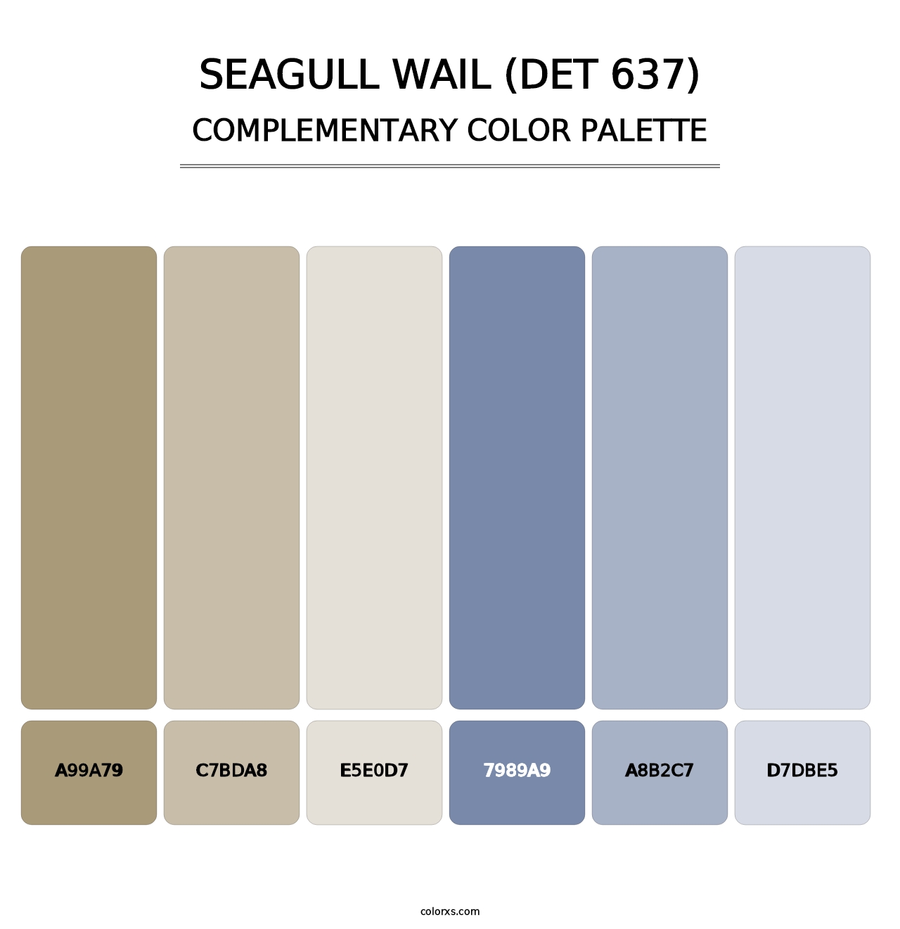 Seagull Wail (DET 637) - Complementary Color Palette