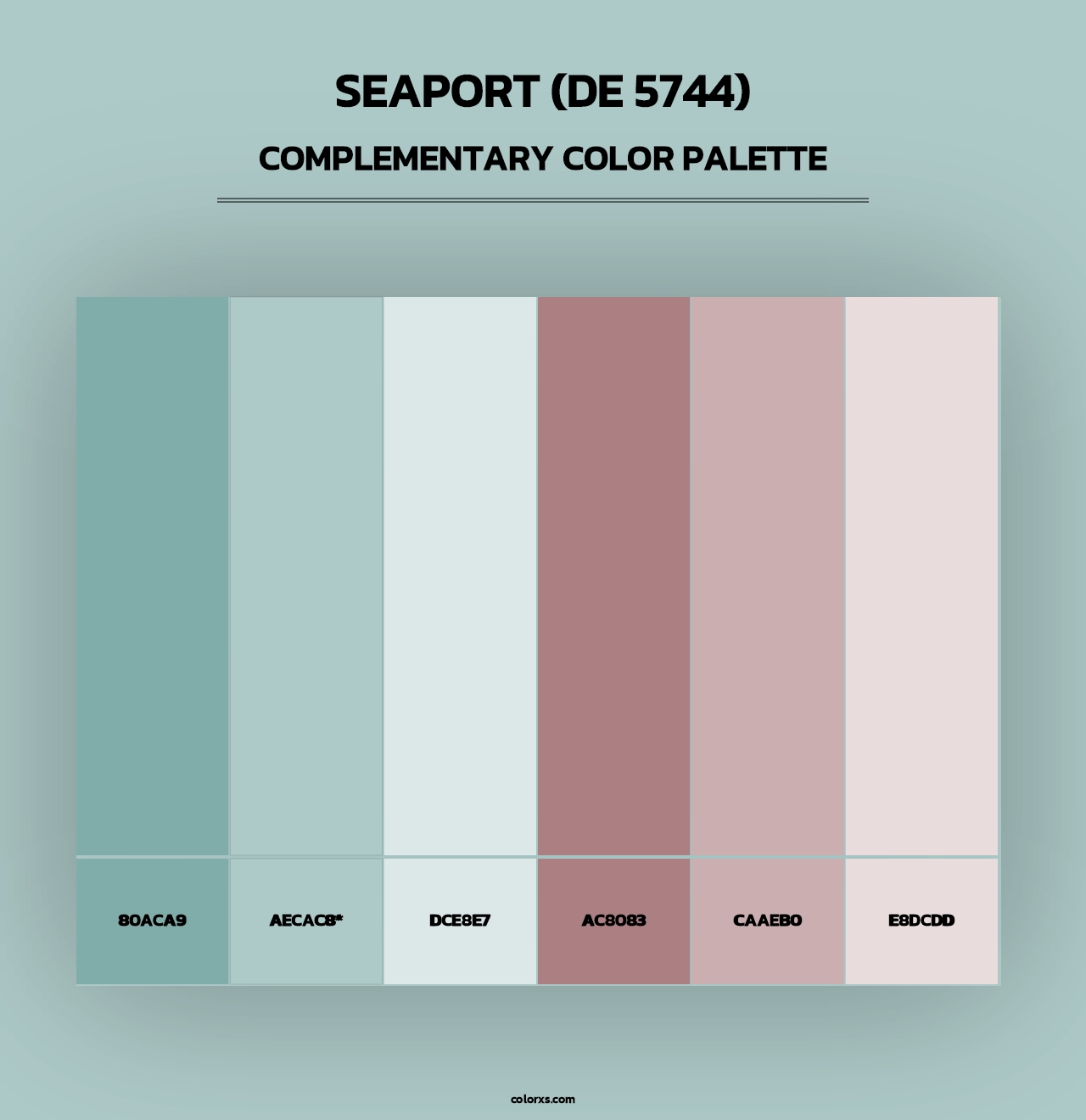 Seaport (DE 5744) - Complementary Color Palette