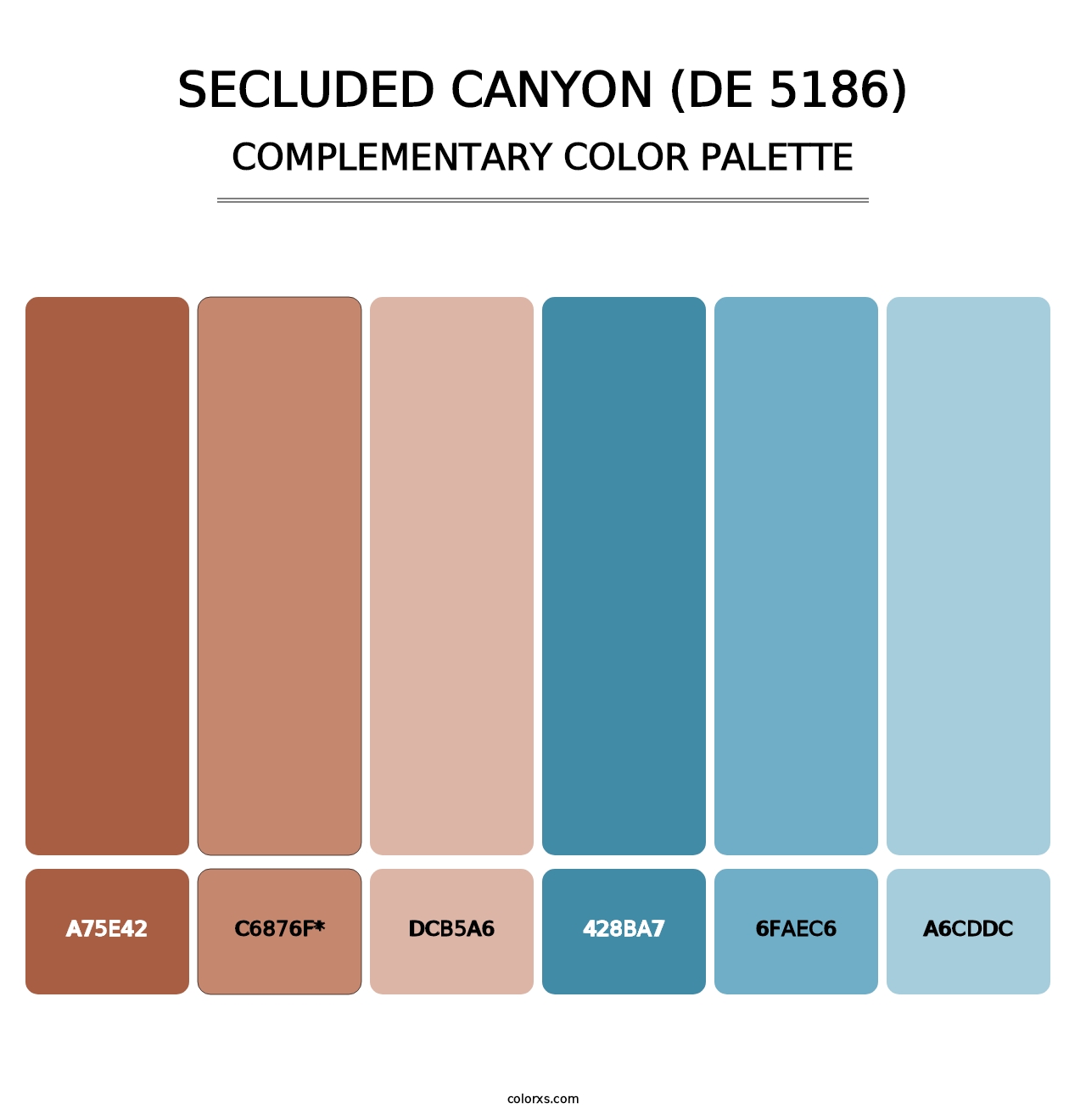 Secluded Canyon (DE 5186) - Complementary Color Palette