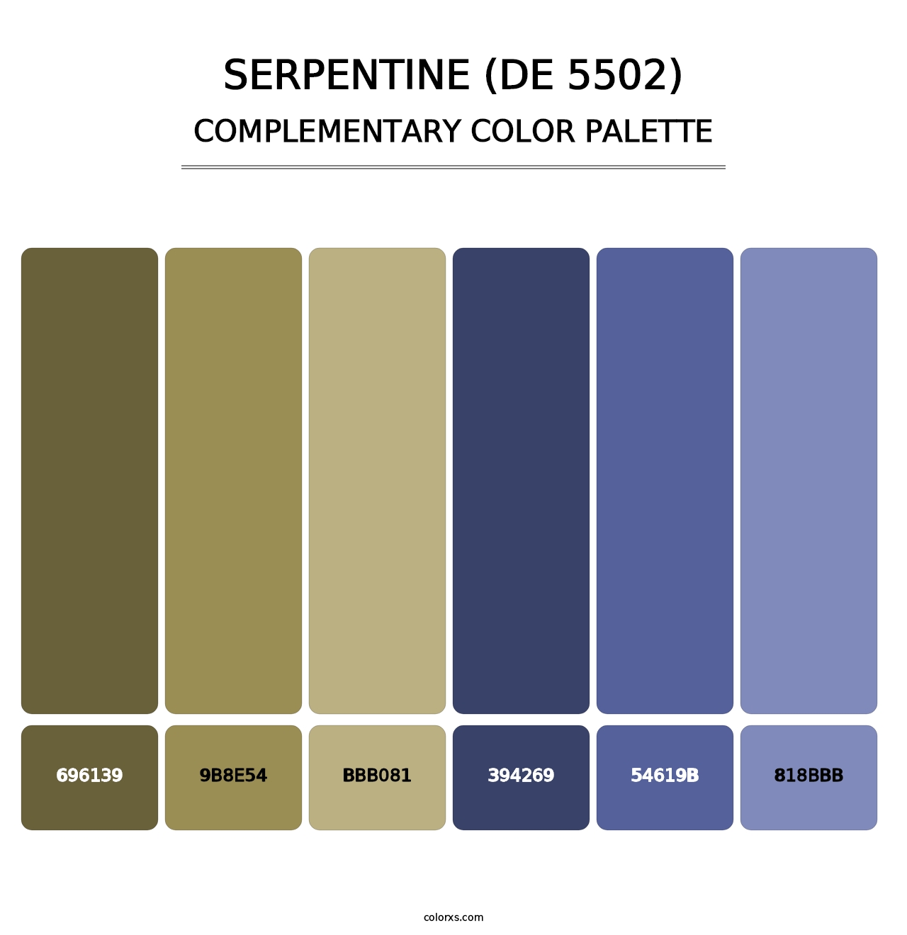 Serpentine (DE 5502) - Complementary Color Palette
