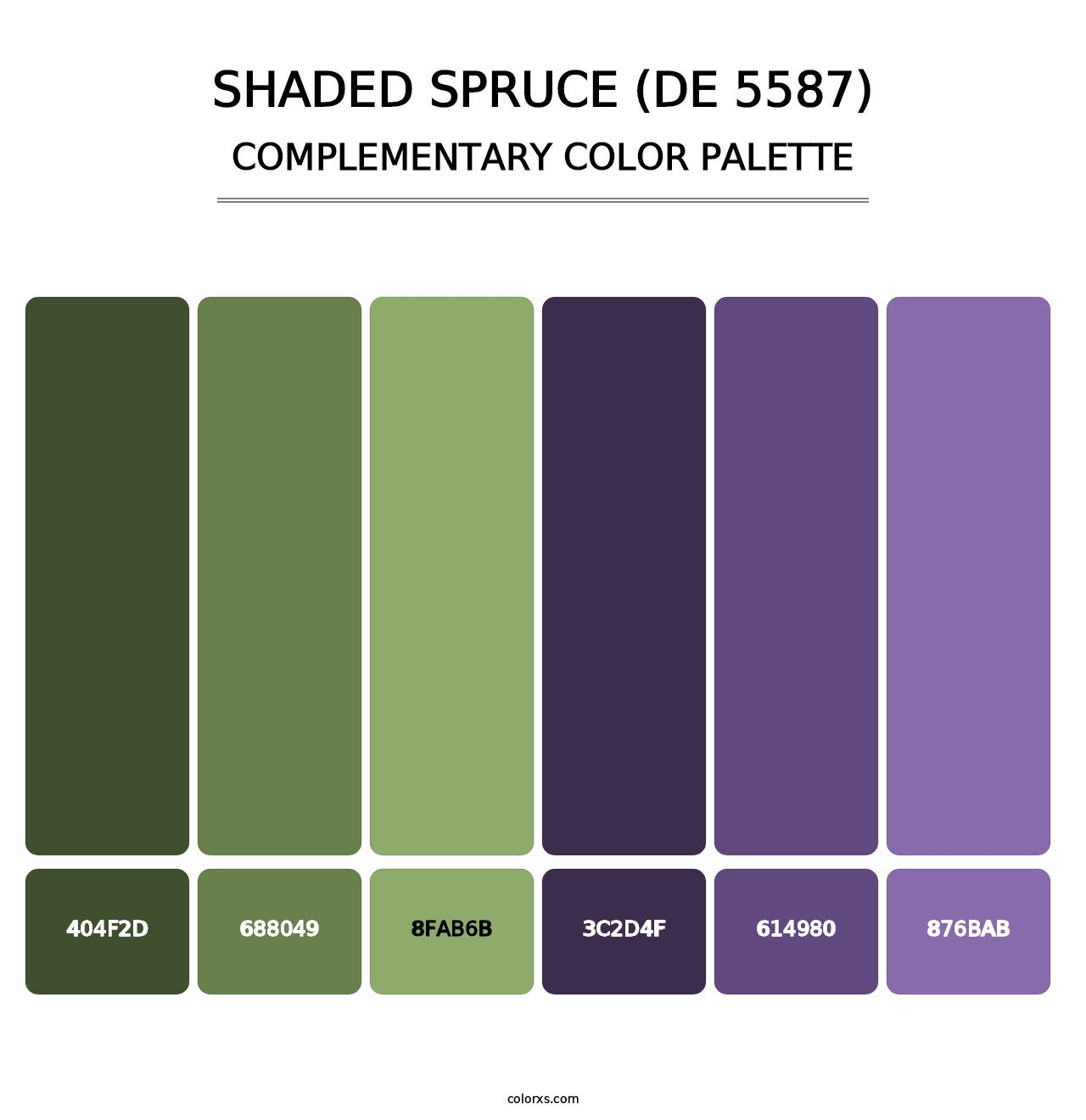 Shaded Spruce (DE 5587) - Complementary Color Palette