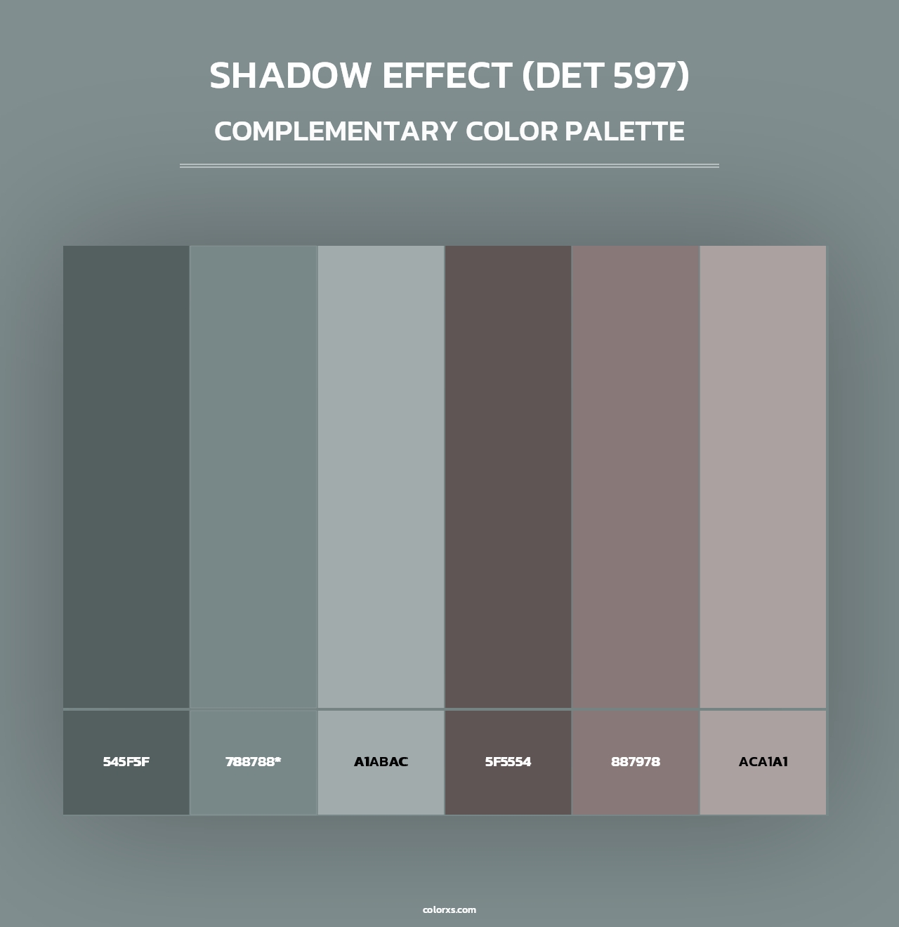 Shadow Effect (DET 597) - Complementary Color Palette