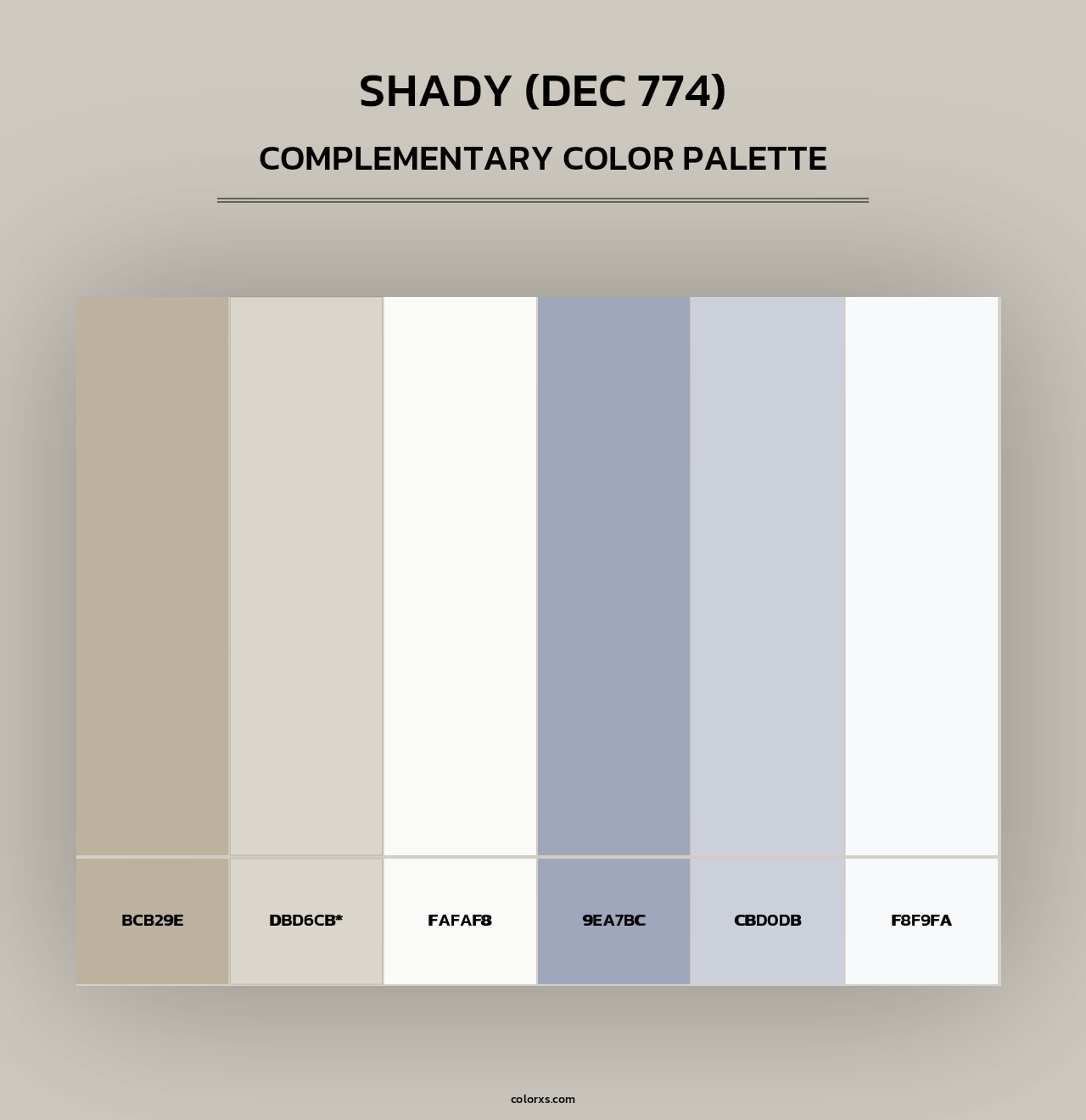 Shady (DEC 774) - Complementary Color Palette