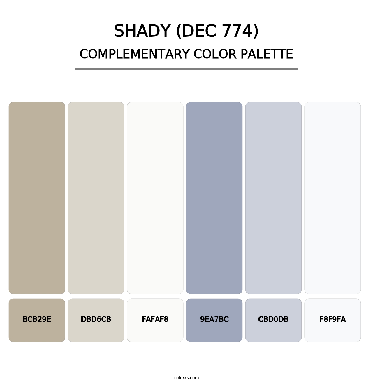 Shady (DEC 774) - Complementary Color Palette