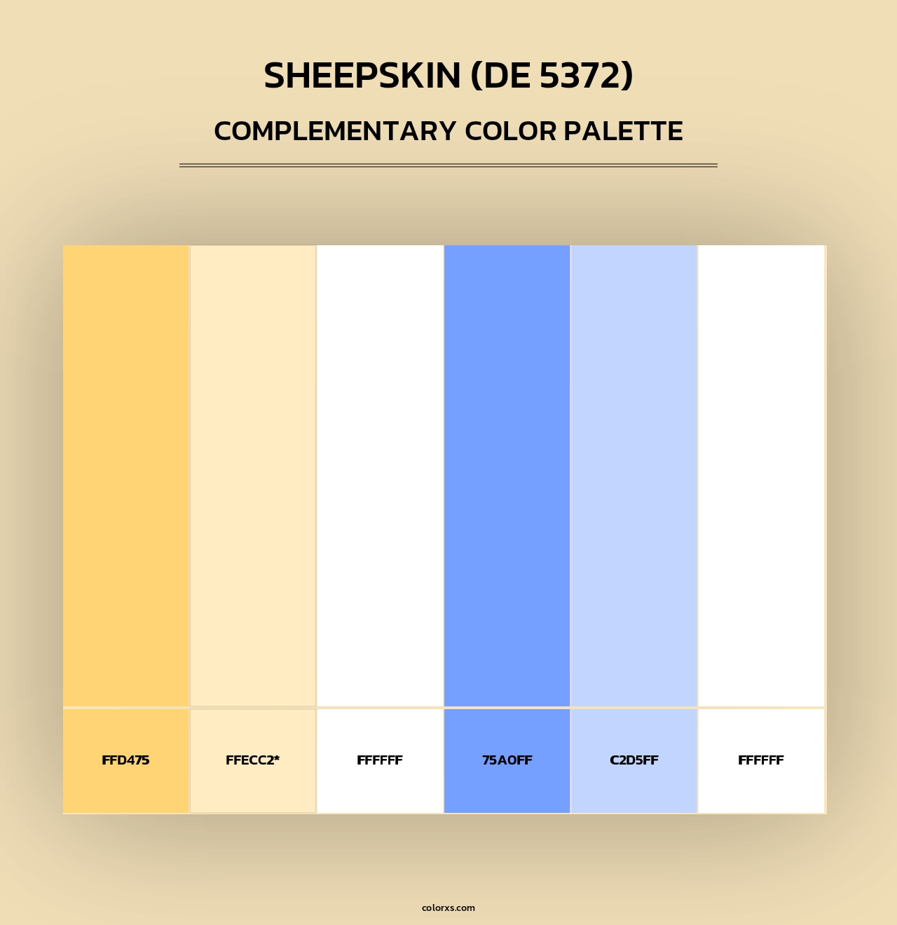 Sheepskin (DE 5372) - Complementary Color Palette