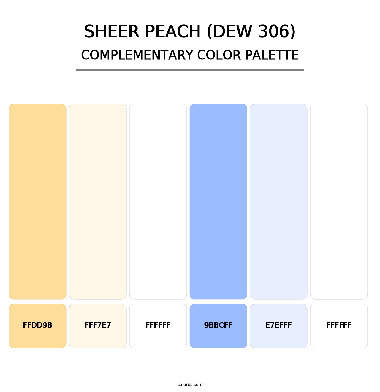 Sheer Peach (DEW 306) - Complementary Color Palette
