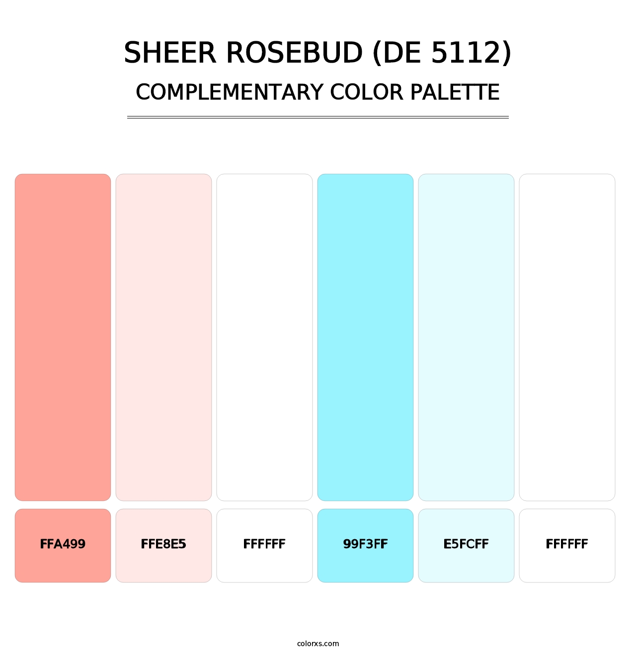 Sheer Rosebud (DE 5112) - Complementary Color Palette
