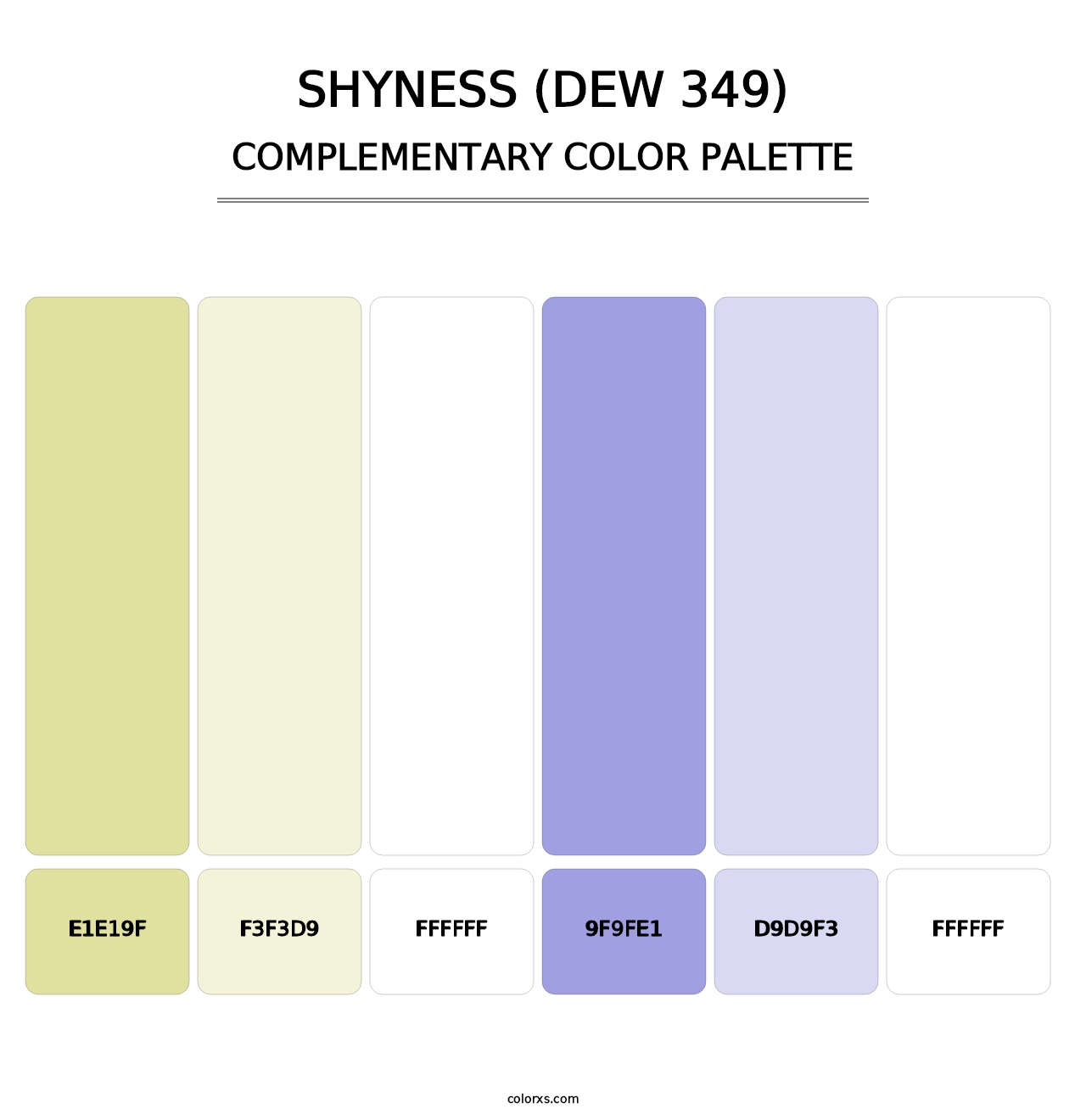 Shyness (DEW 349) - Complementary Color Palette