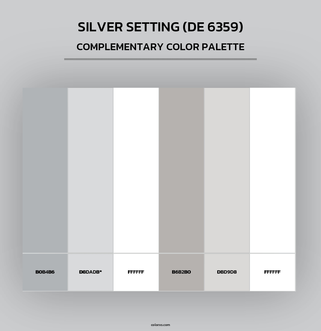 Silver Setting (DE 6359) - Complementary Color Palette