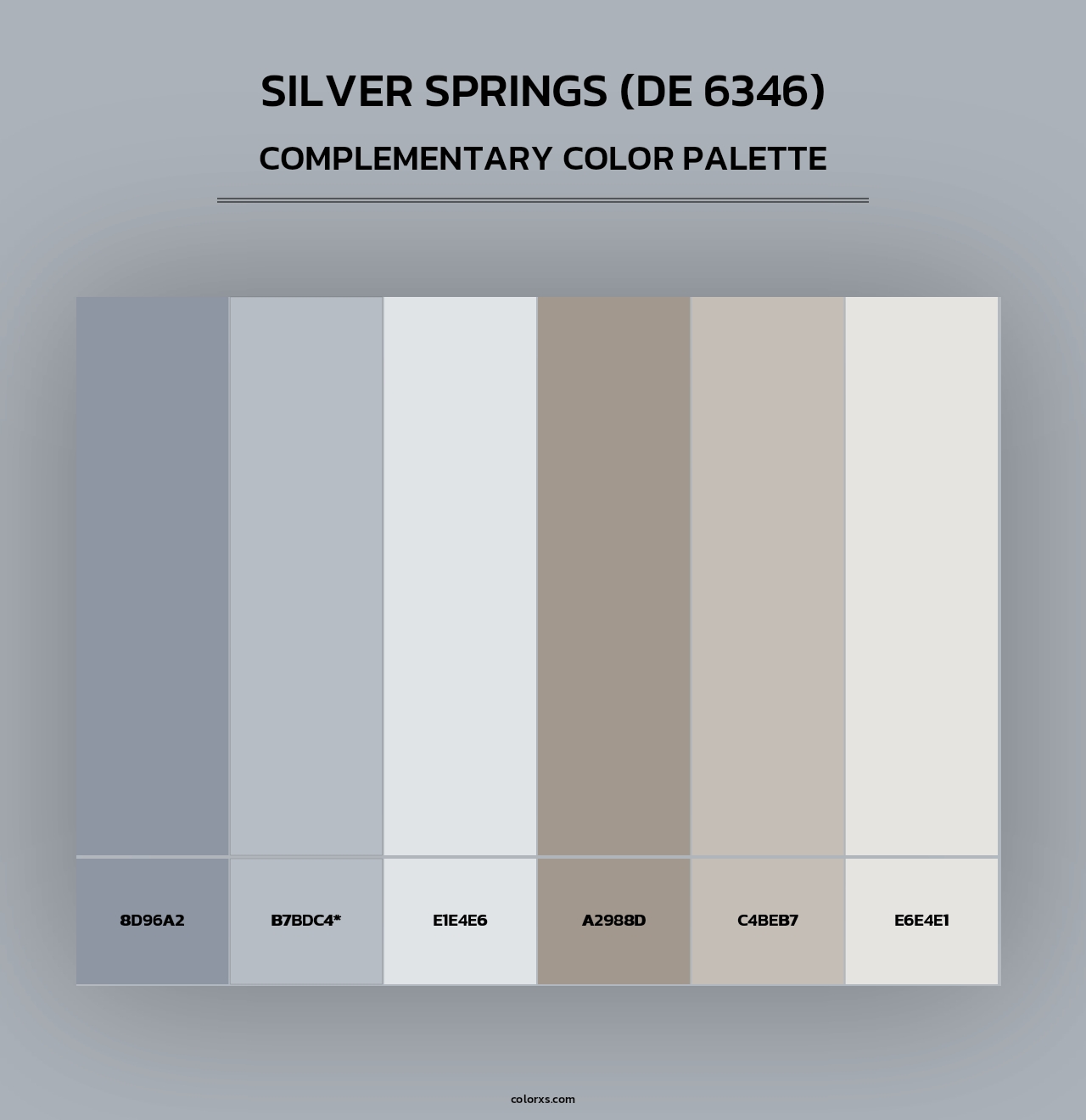 Silver Springs (DE 6346) - Complementary Color Palette