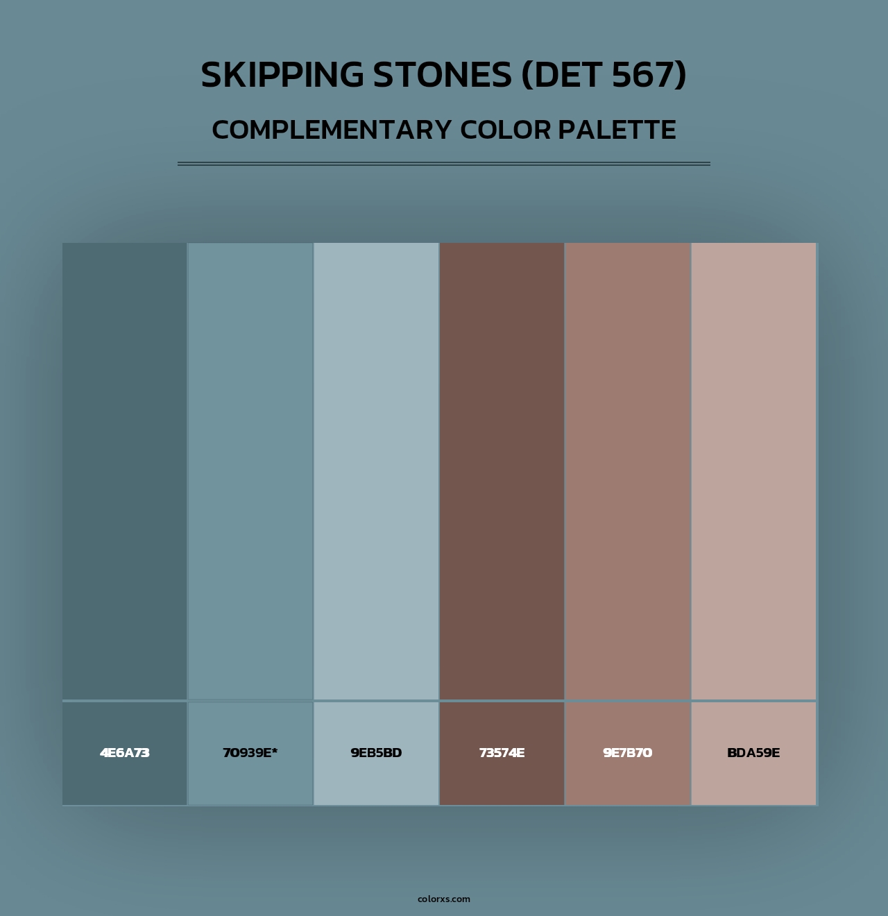 Skipping Stones (DET 567) - Complementary Color Palette