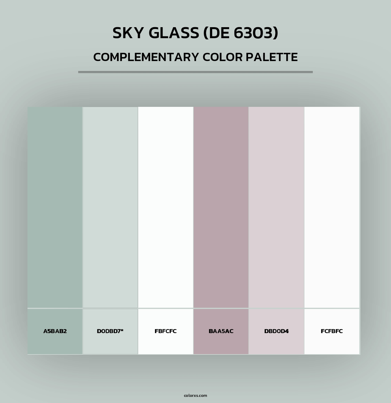 Sky Glass (DE 6303) - Complementary Color Palette