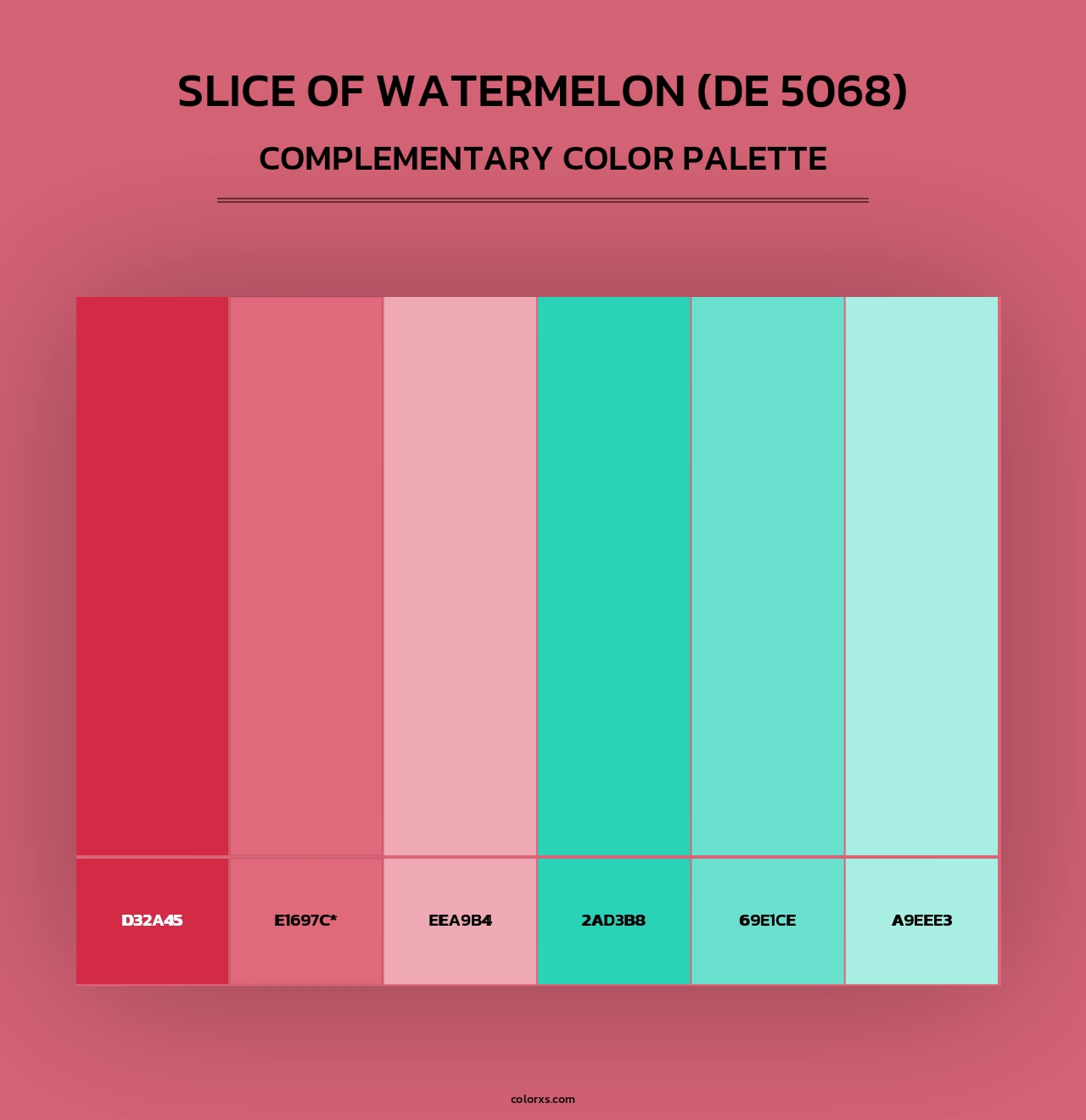 Slice of Watermelon (DE 5068) - Complementary Color Palette