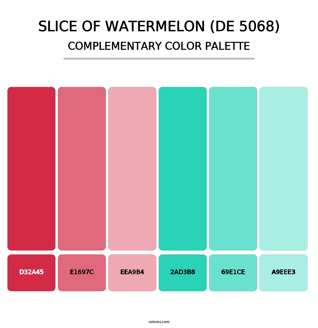 Slice of Watermelon (DE 5068) - Complementary Color Palette