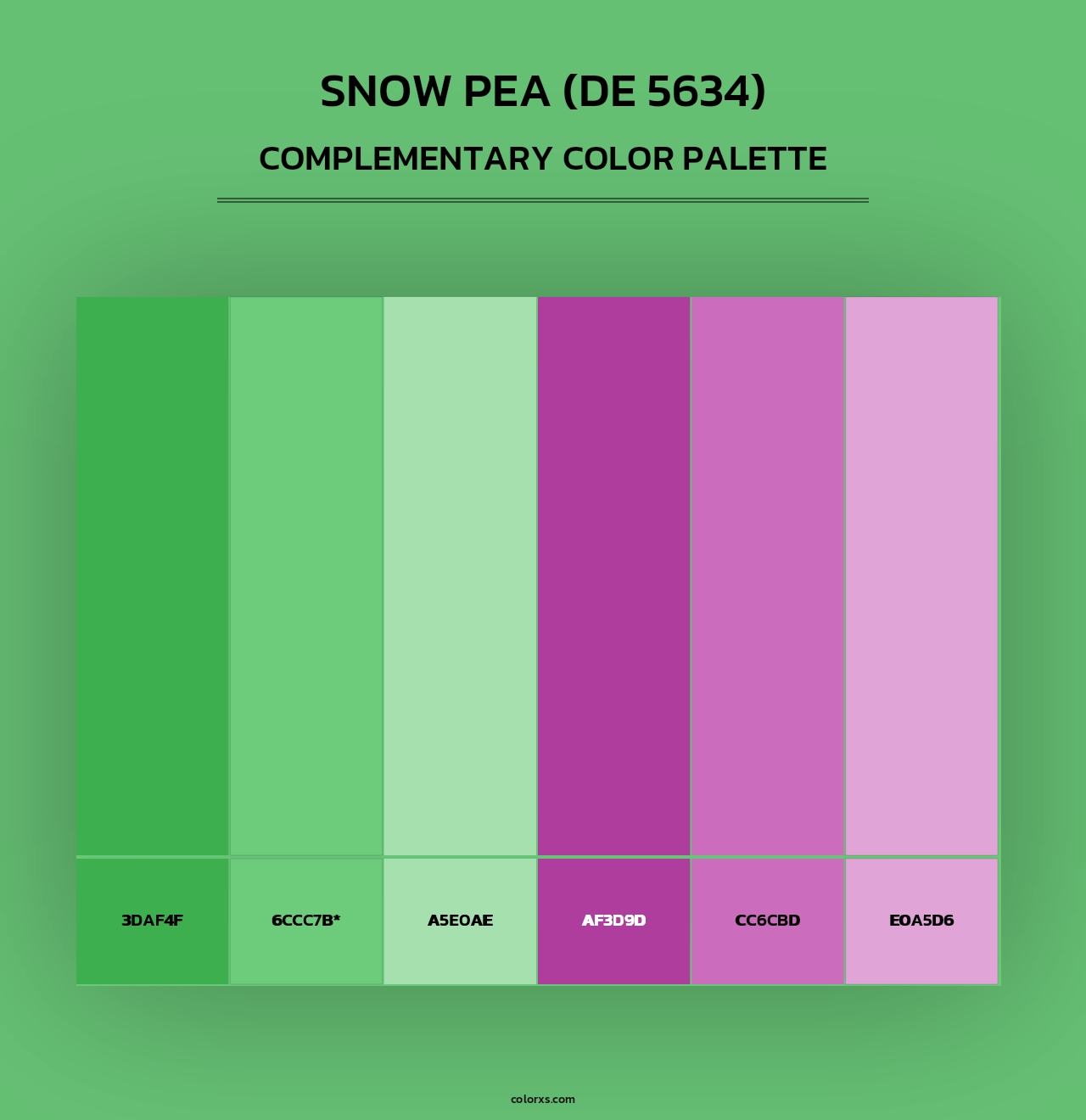 Snow Pea (DE 5634) - Complementary Color Palette