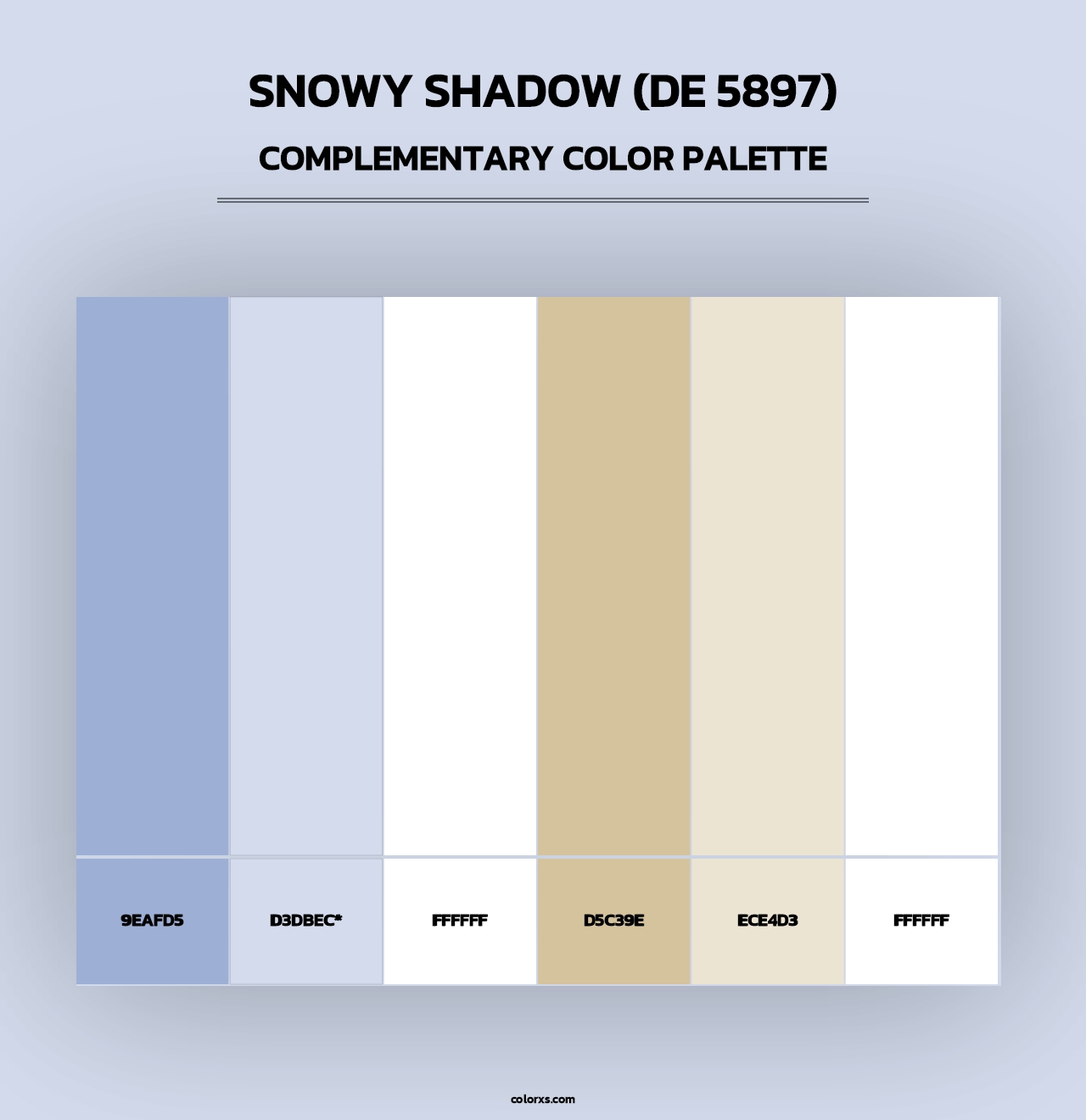 Snowy Shadow (DE 5897) - Complementary Color Palette