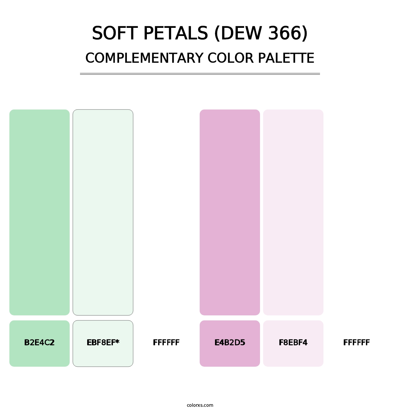 Soft Petals (DEW 366) - Complementary Color Palette