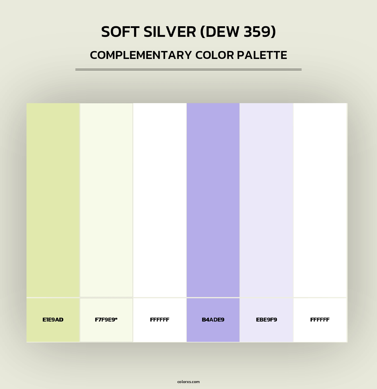 Soft Silver (DEW 359) - Complementary Color Palette
