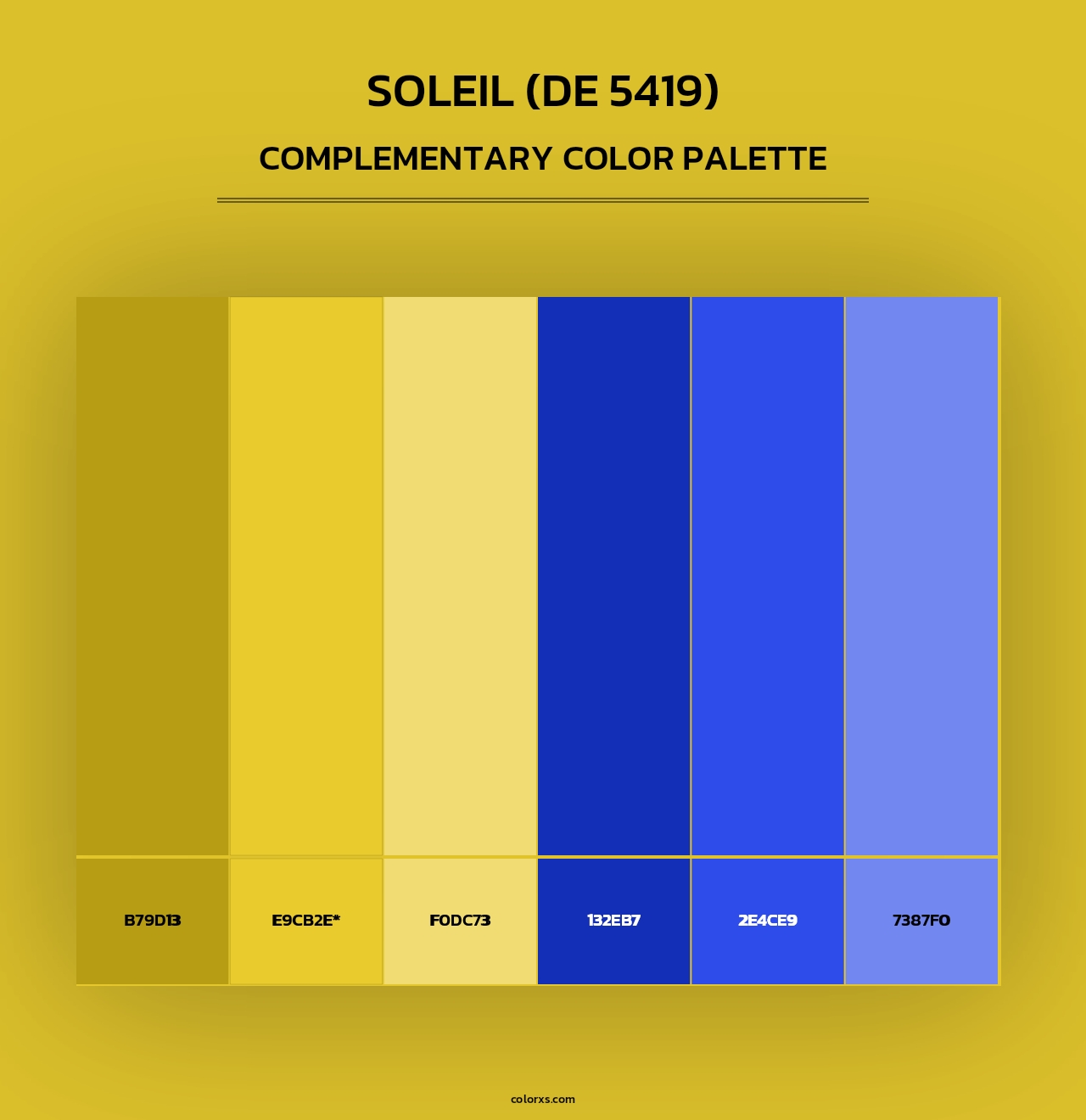 Soleil (DE 5419) - Complementary Color Palette