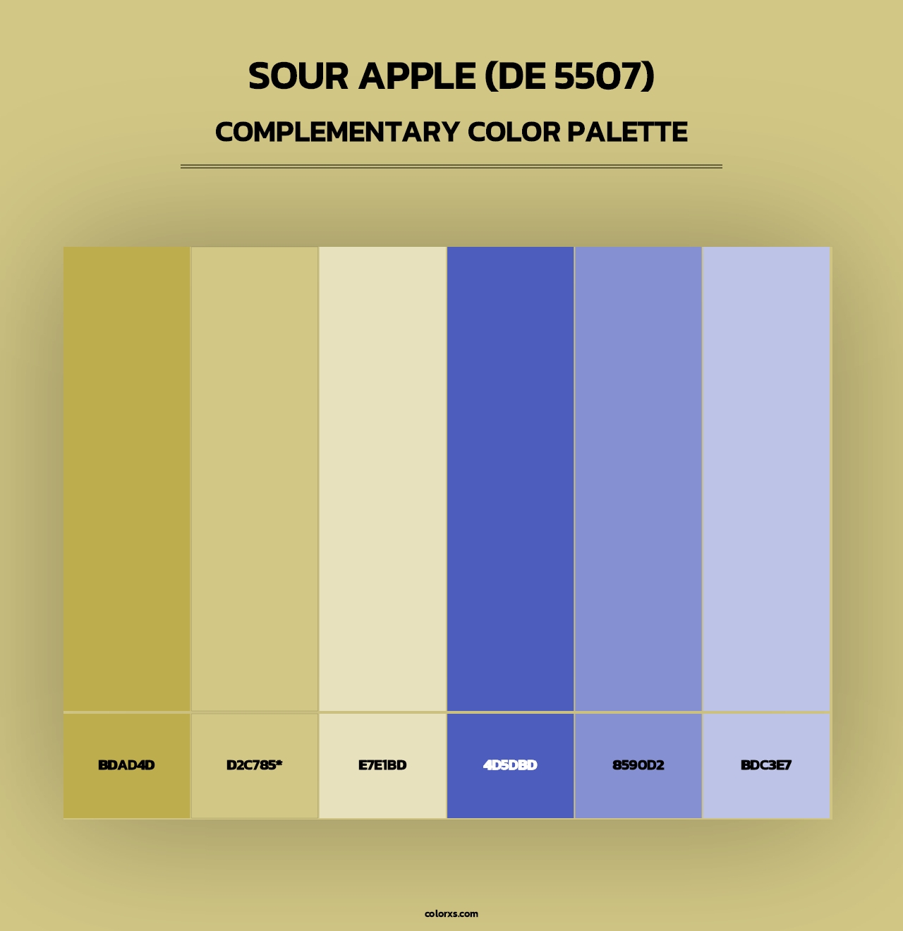 Sour Apple (DE 5507) - Complementary Color Palette