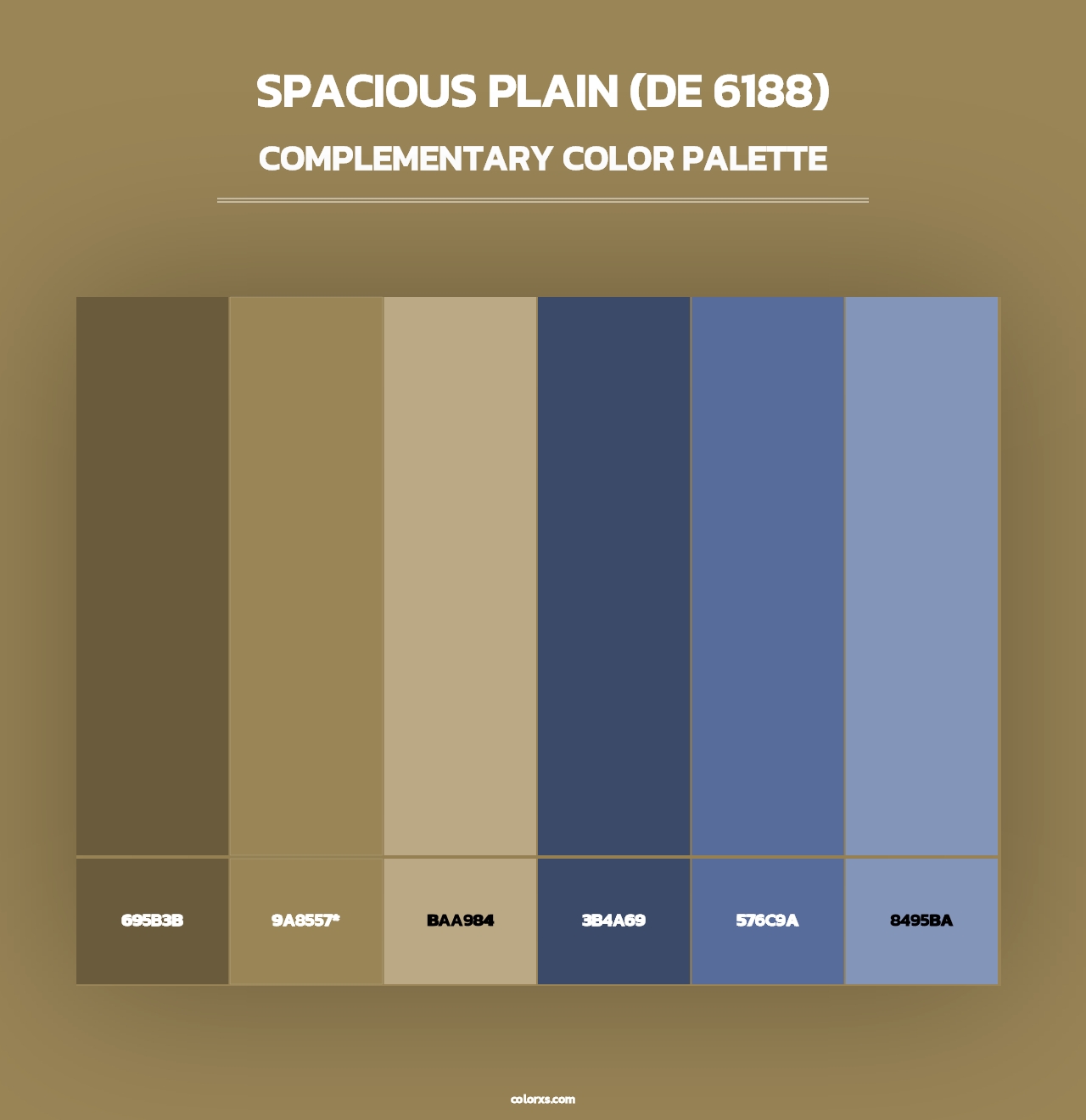 Spacious Plain (DE 6188) - Complementary Color Palette