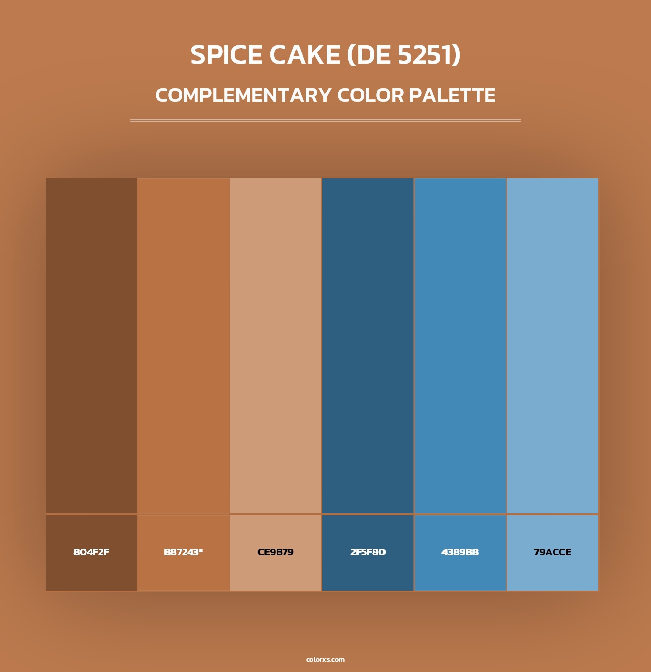 Spice Cake (DE 5251) - Complementary Color Palette