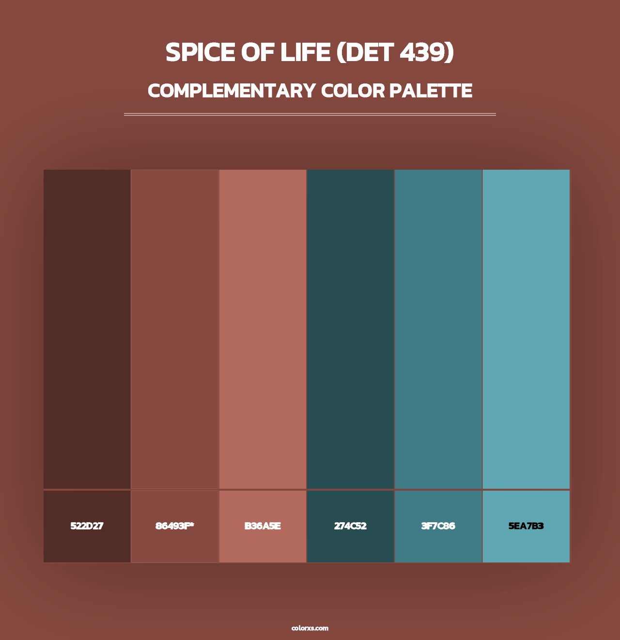 Spice of Life (DET 439) - Complementary Color Palette