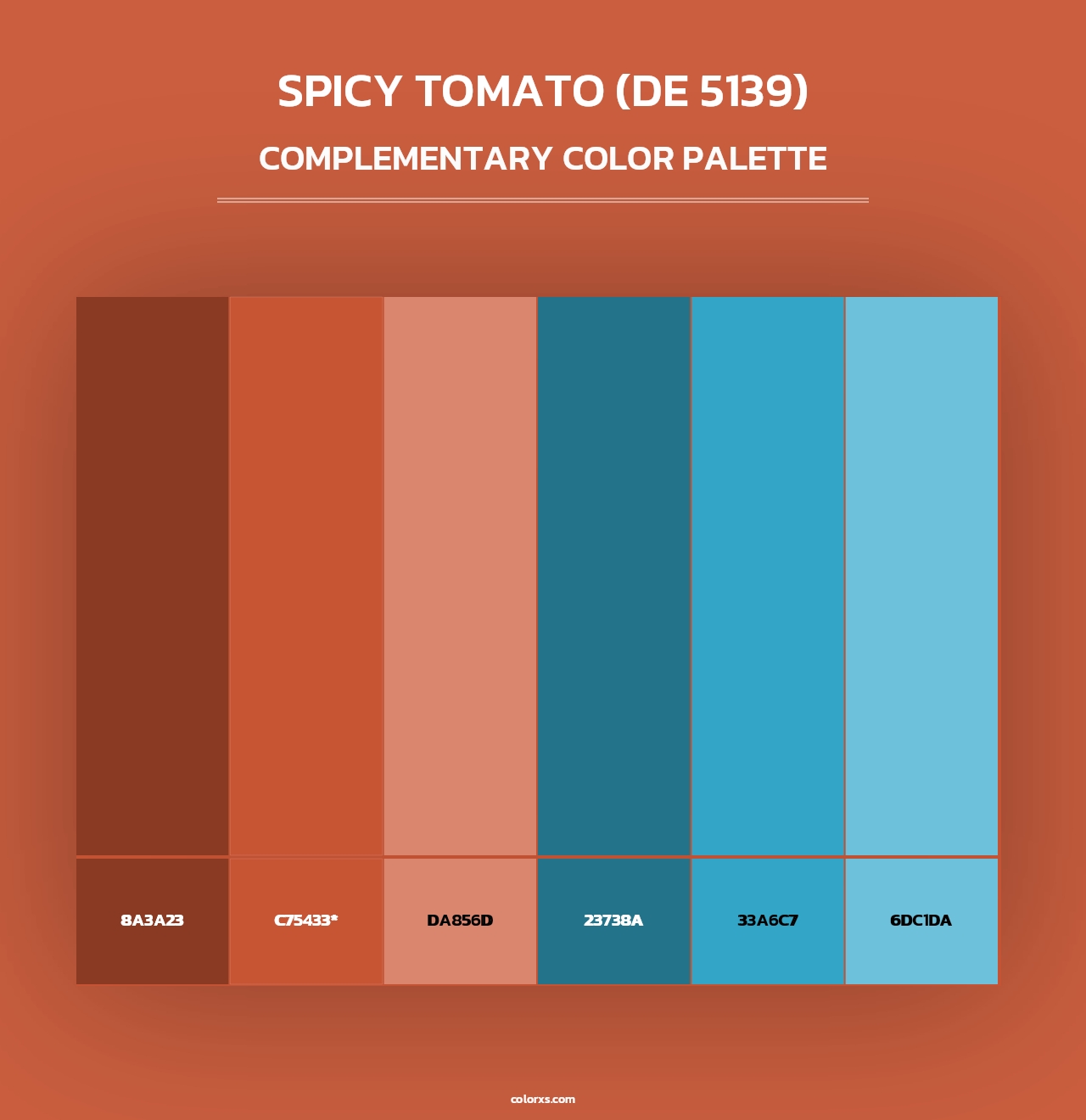 Spicy Tomato (DE 5139) - Complementary Color Palette