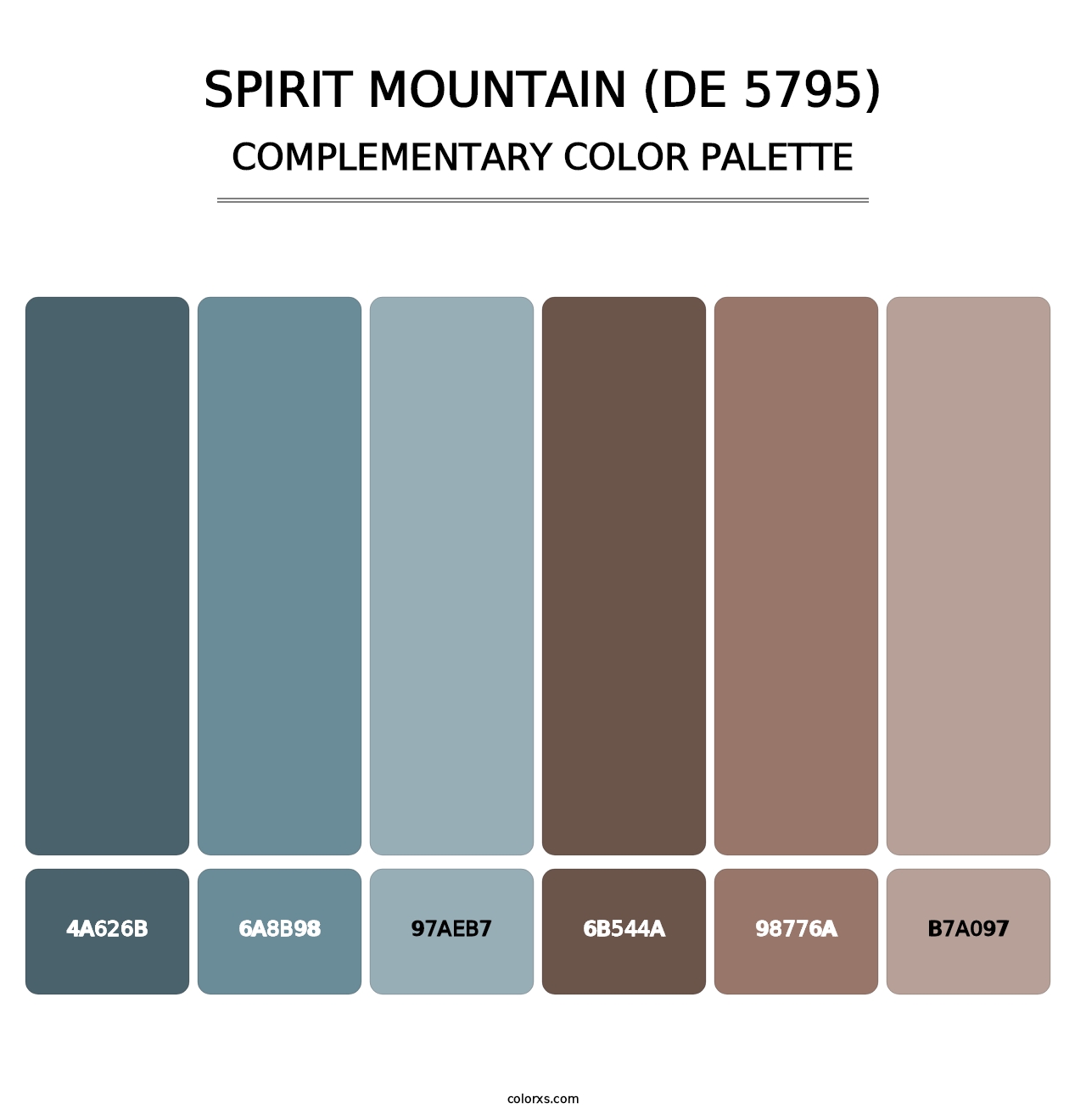 Spirit Mountain (DE 5795) - Complementary Color Palette