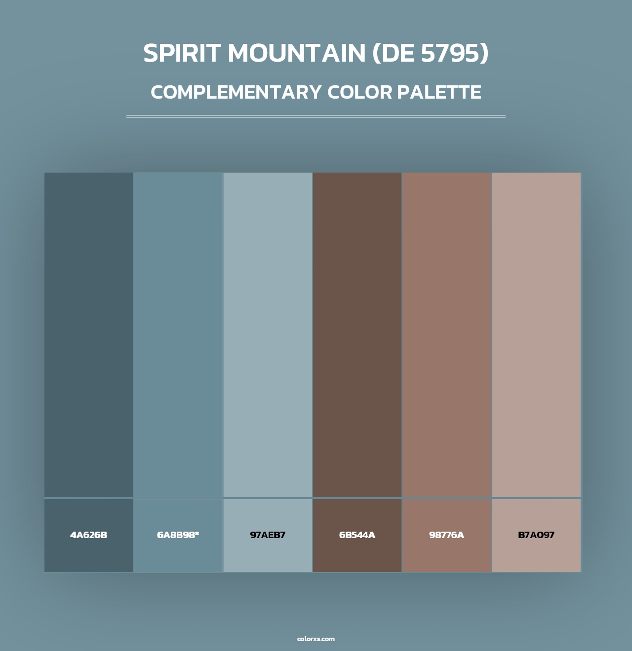 Spirit Mountain (DE 5795) - Complementary Color Palette