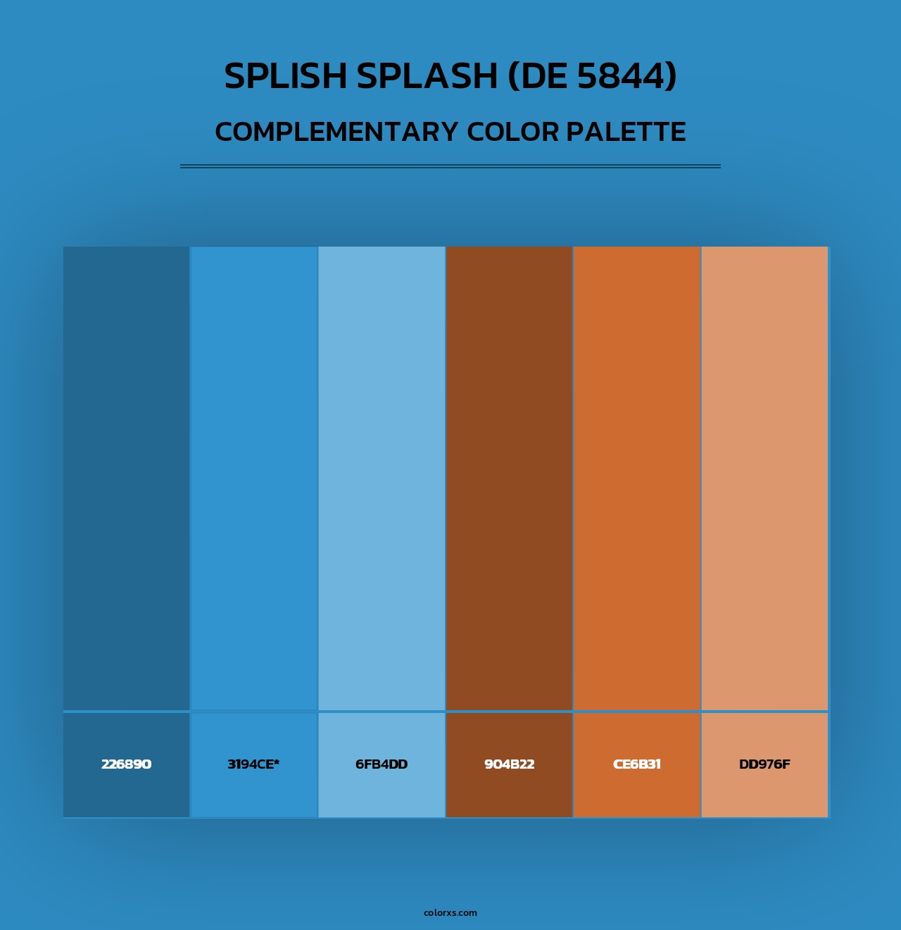 Splish Splash (DE 5844) - Complementary Color Palette