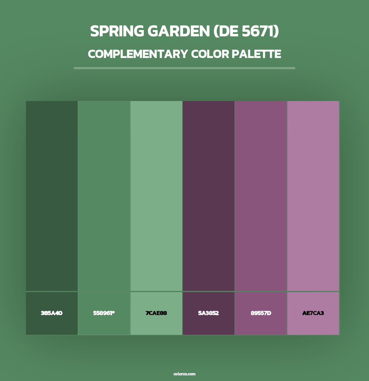 Spring Garden (DE 5671) - Complementary Color Palette
