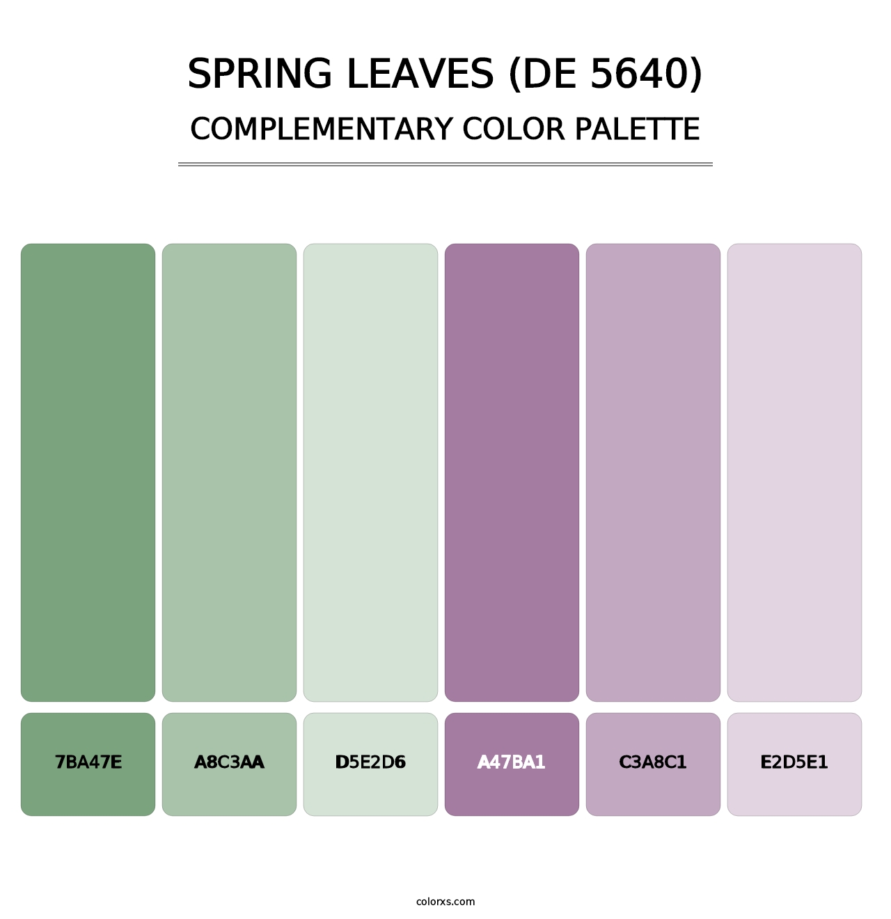 Spring Leaves (DE 5640) - Complementary Color Palette