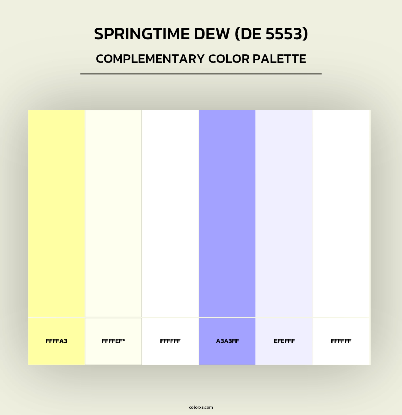 Springtime Dew (DE 5553) - Complementary Color Palette
