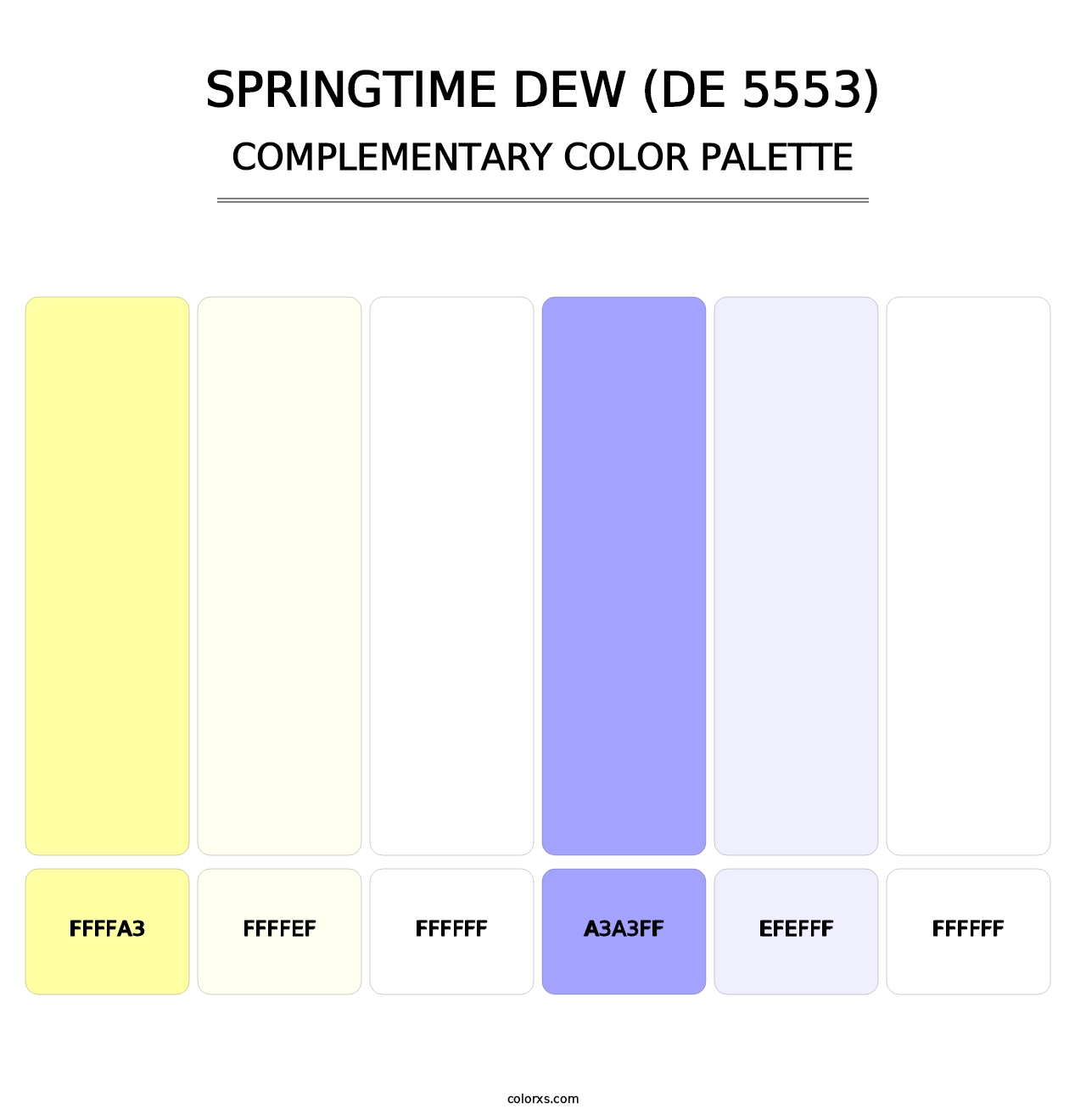 Springtime Dew (DE 5553) - Complementary Color Palette