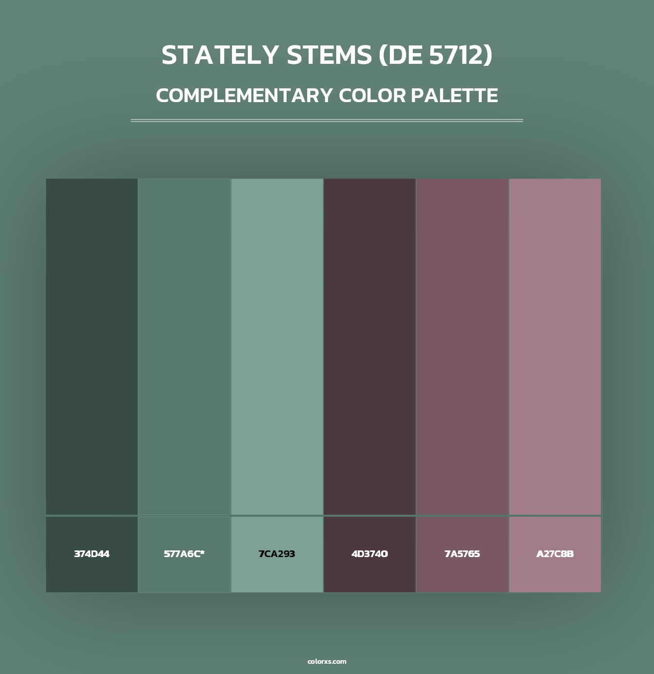 Stately Stems (DE 5712) - Complementary Color Palette