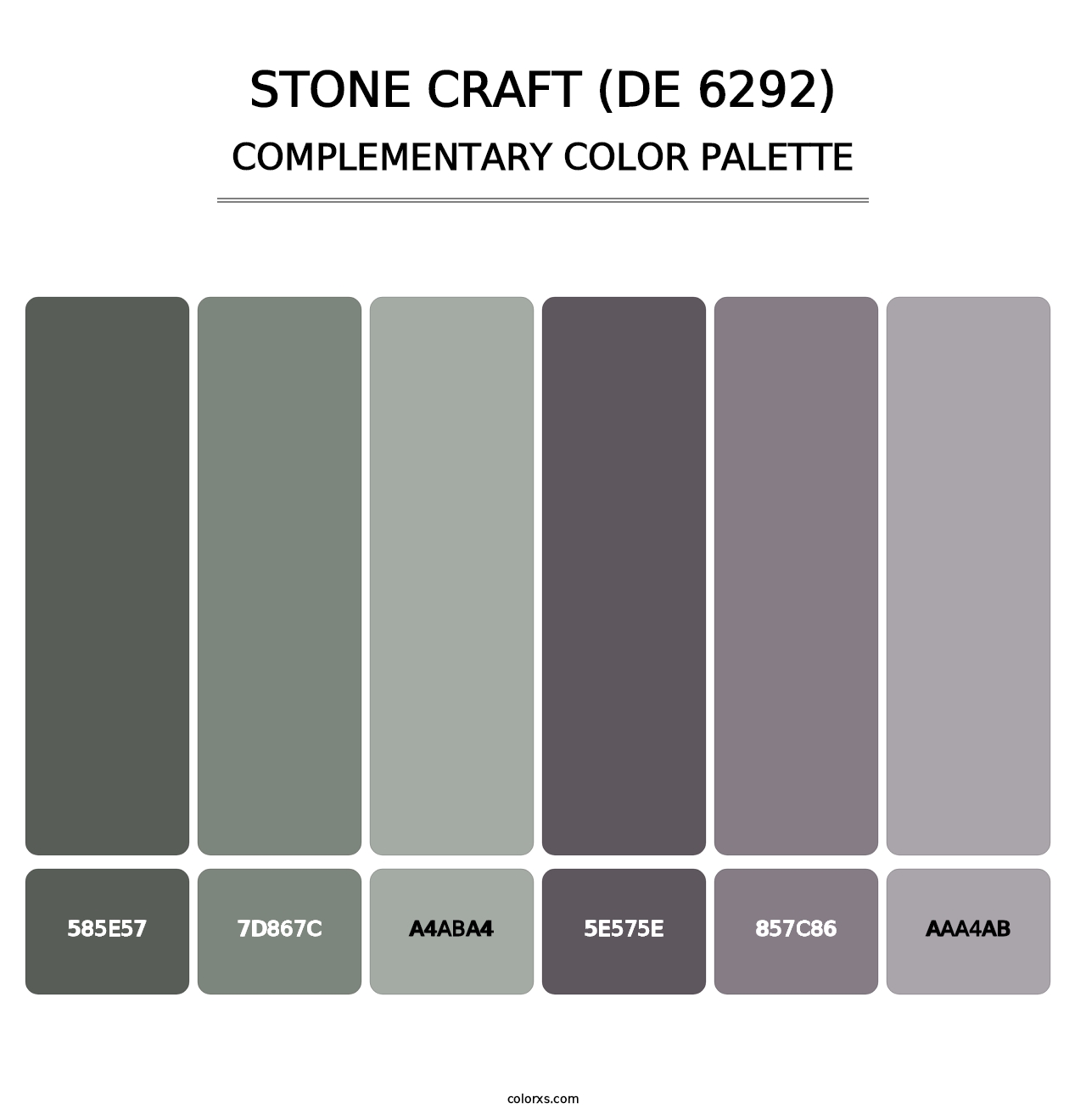 Stone Craft (DE 6292) - Complementary Color Palette