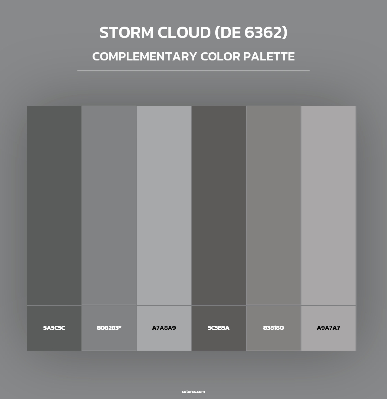 Storm Cloud (DE 6362) - Complementary Color Palette