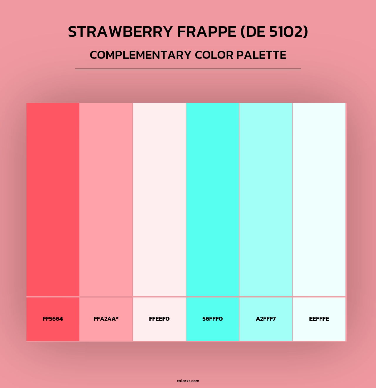 Strawberry Frappe (DE 5102) - Complementary Color Palette
