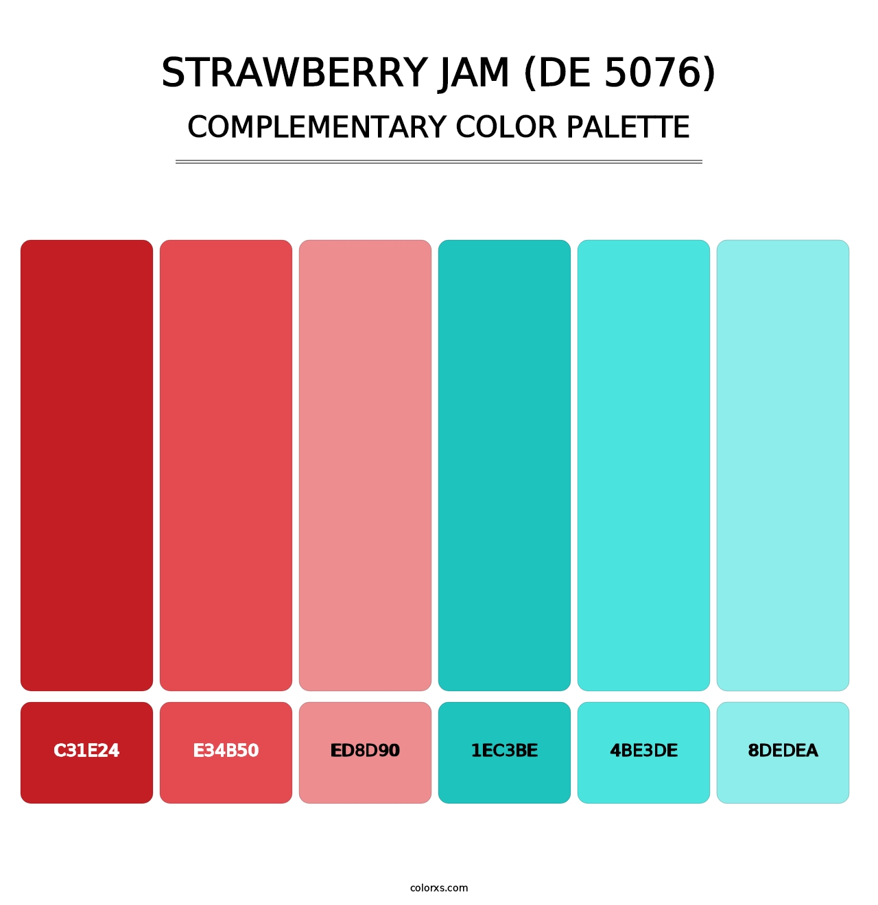 Strawberry Jam (DE 5076) - Complementary Color Palette