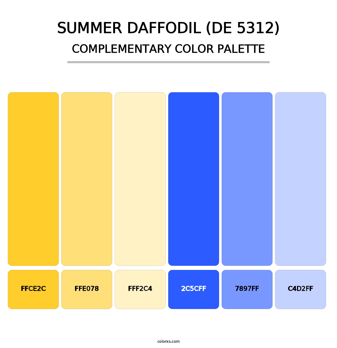 Summer Daffodil (DE 5312) - Complementary Color Palette