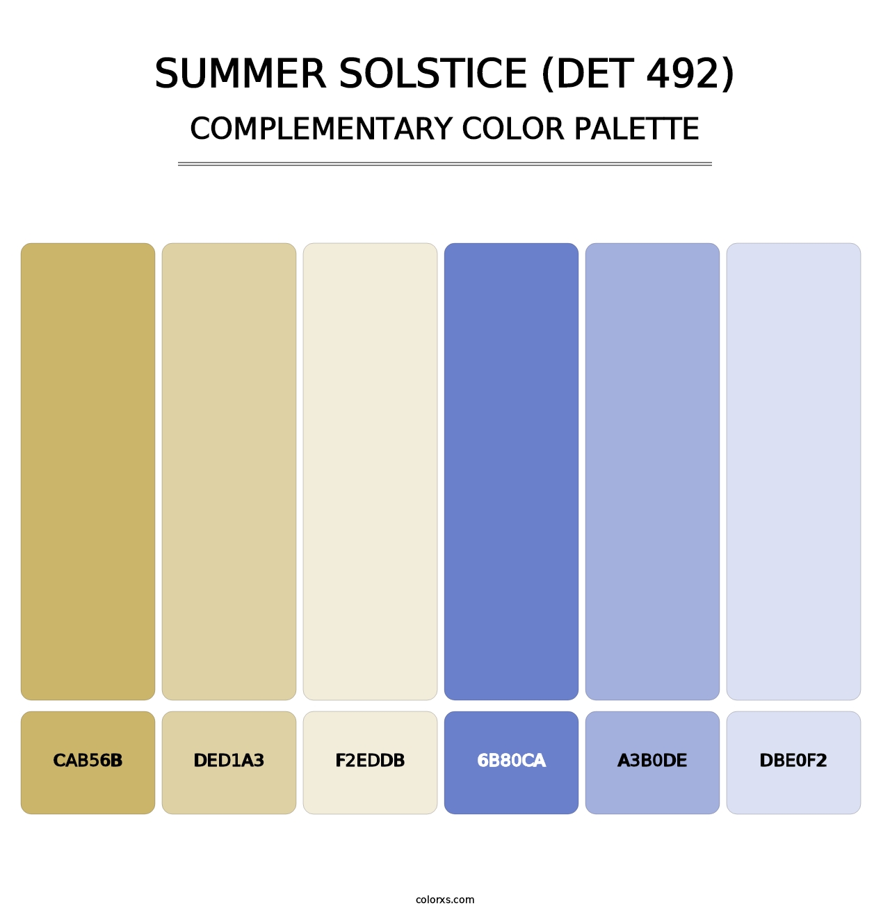 Summer Solstice (DET 492) - Complementary Color Palette