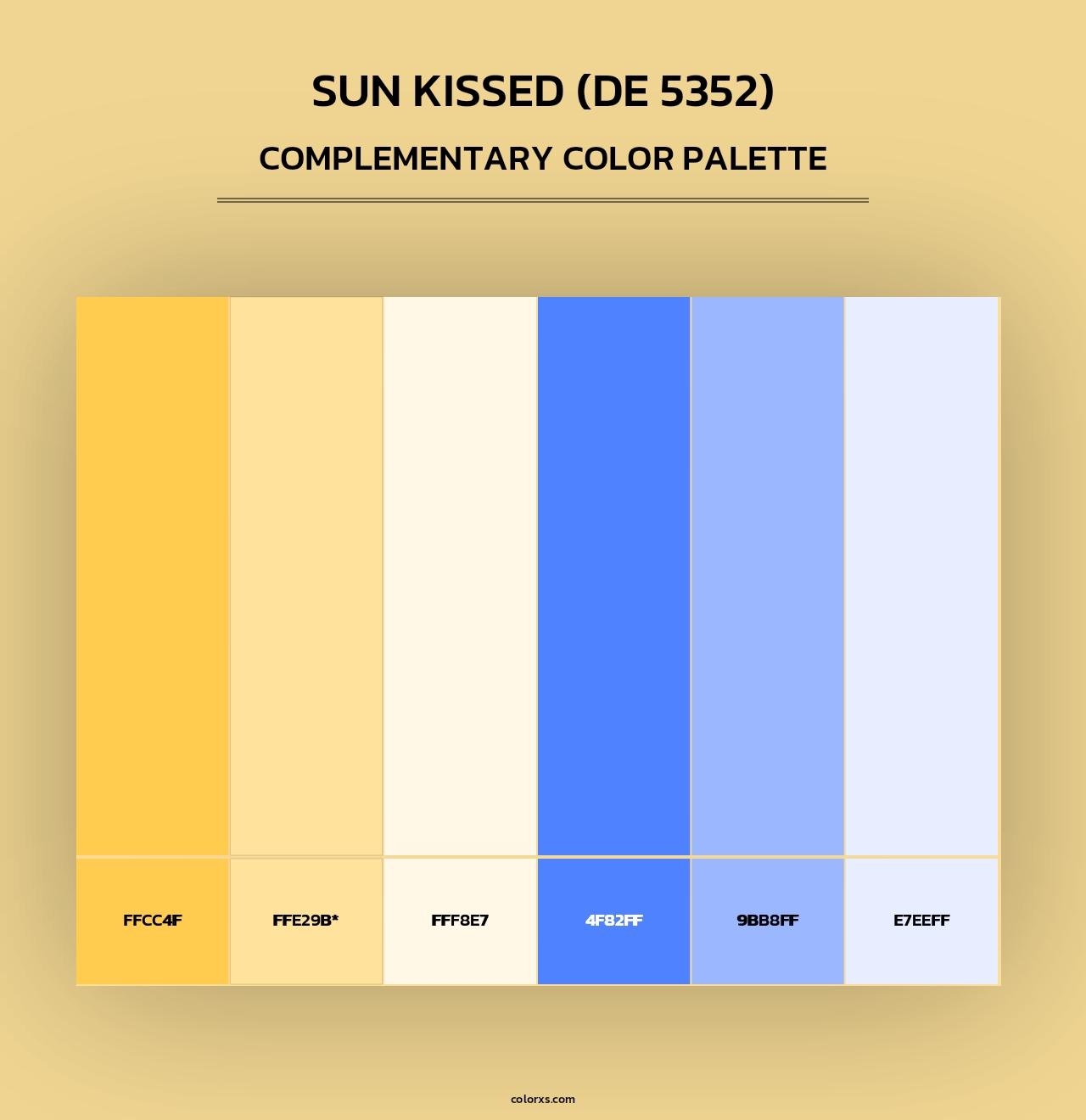 Sun Kissed (DE 5352) - Complementary Color Palette