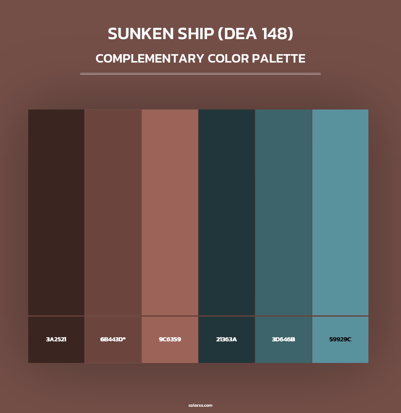Sunken Ship (DEA 148) - Complementary Color Palette