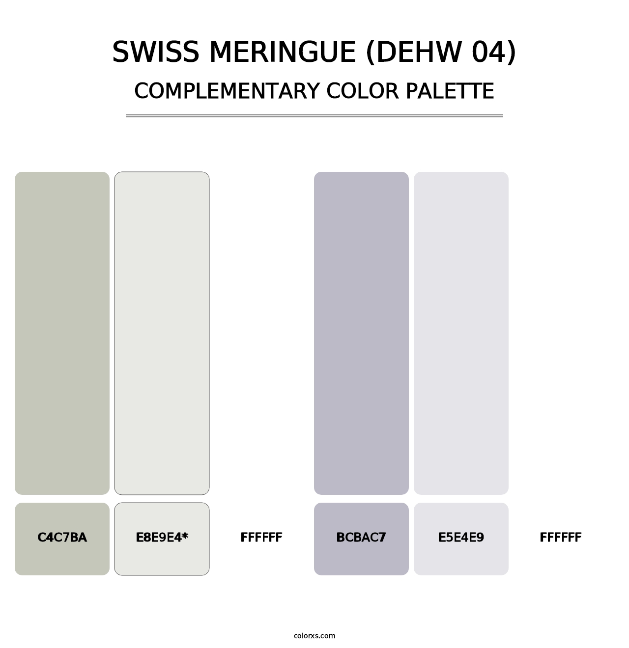Swiss Meringue (DEHW 04) - Complementary Color Palette