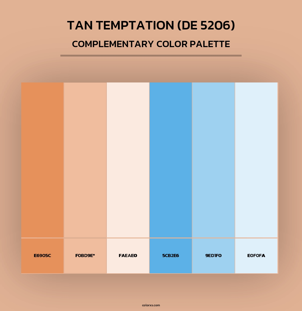 Tan Temptation (DE 5206) - Complementary Color Palette